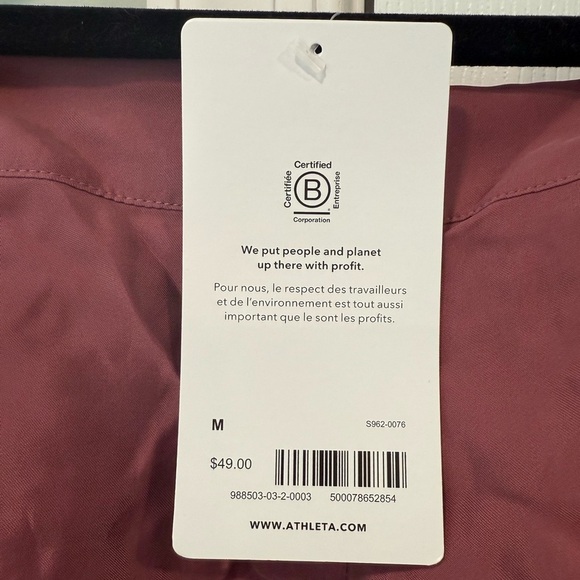 Athleta Calm Cool Sleep Short-Tawny Rose-Size M-NWT Women’s Purple Silky - Picture 3 of 4